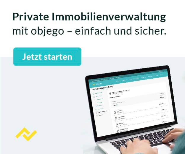 objego banner - wirbt für private immobilienverwaltung