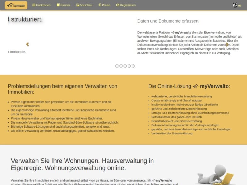myverwalto Website Screenshot Desktop