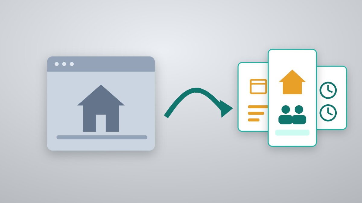 Schematische Grafik: Wechsel von einer Vermieter-Software zu mehreren Alternativen
