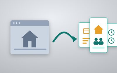 Schematische Grafik: Wechsel von einer Vermieter-Software zu mehreren Alternativen